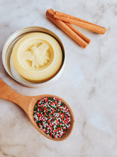 Load image into Gallery viewer, Christmas Cookie Lotion Bar- Warm and Festive Lotion in a Tin